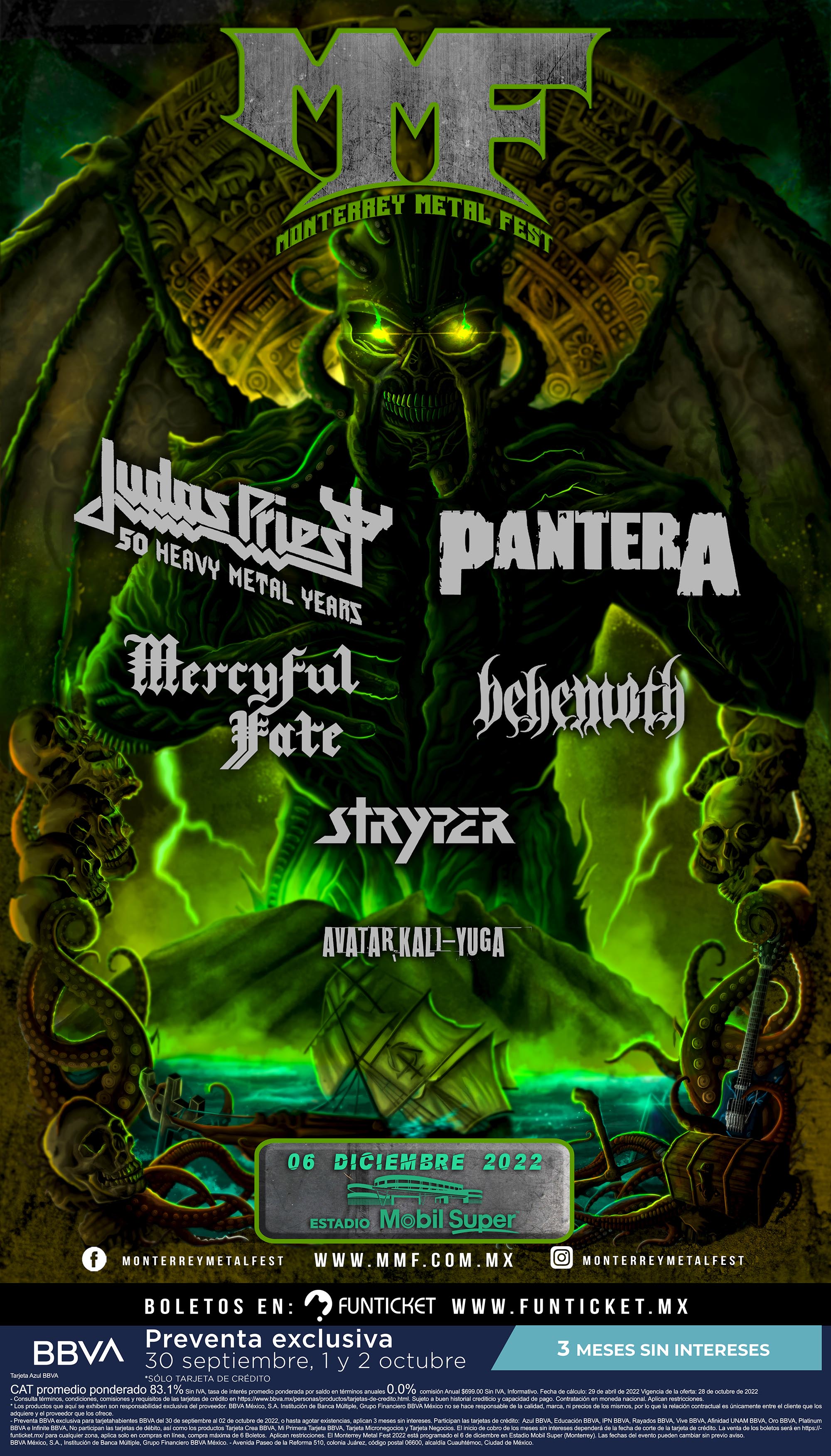 Monterrey Metal Fest hará rugir a los fans con su cartel de ensueño
